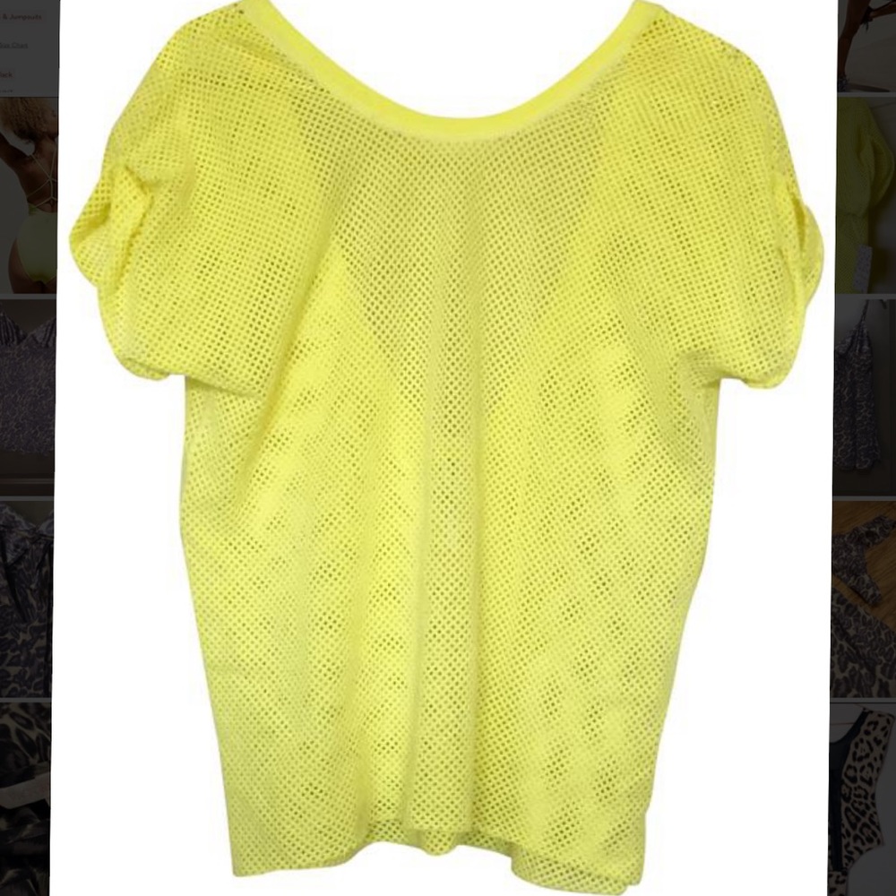 Free People Mesh Top